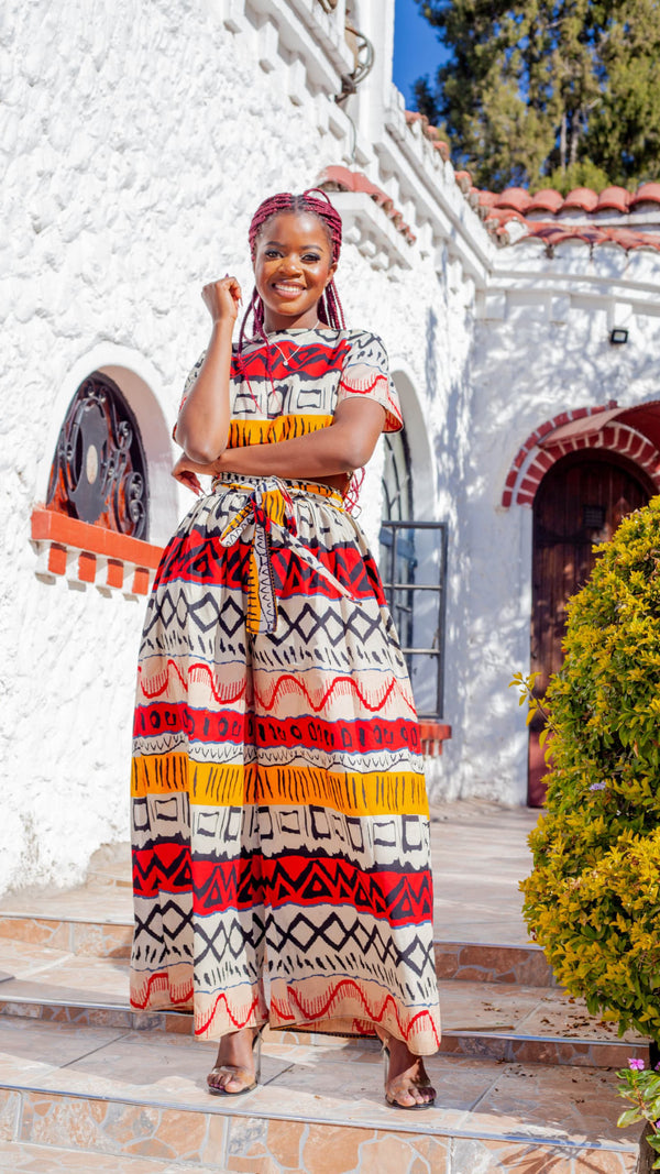 Shingi palazzo pants and top