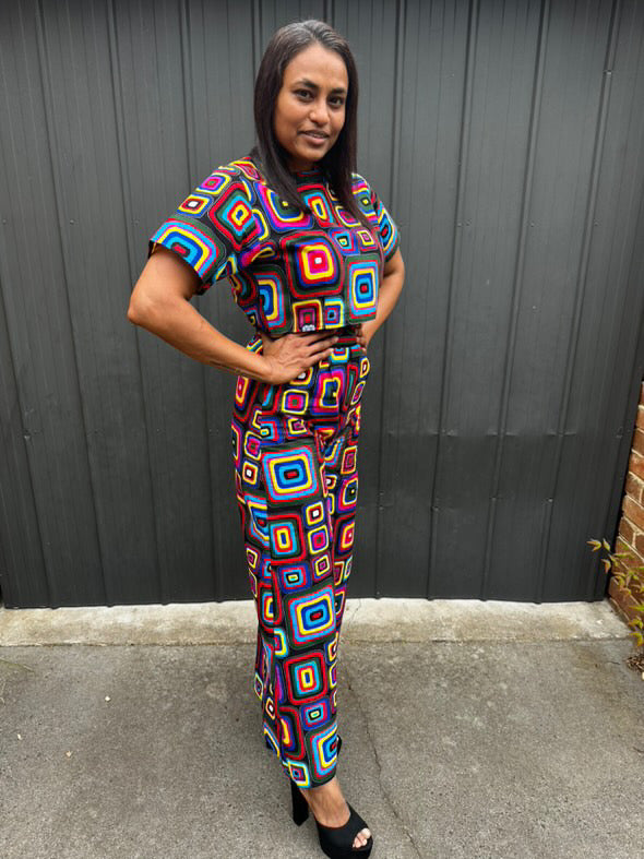 Shingi palazzo pants and top
