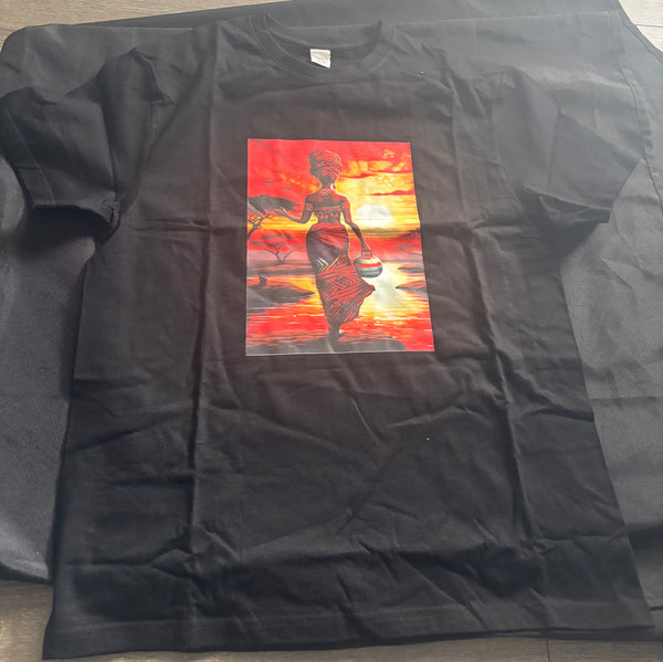 African print tshirt unique