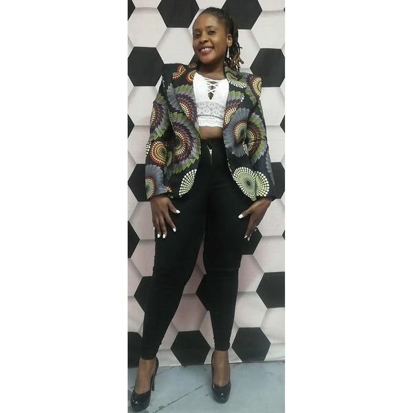 Garirai African Print Blazer - Savannah Fashions